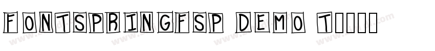 FONTSPRINGFSP DEMO T字体转换